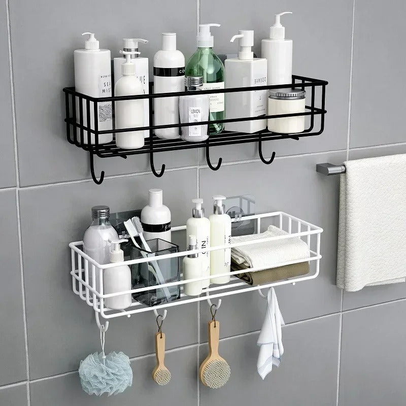 Japanese Style Wall-Mounted Bathroom Shelf