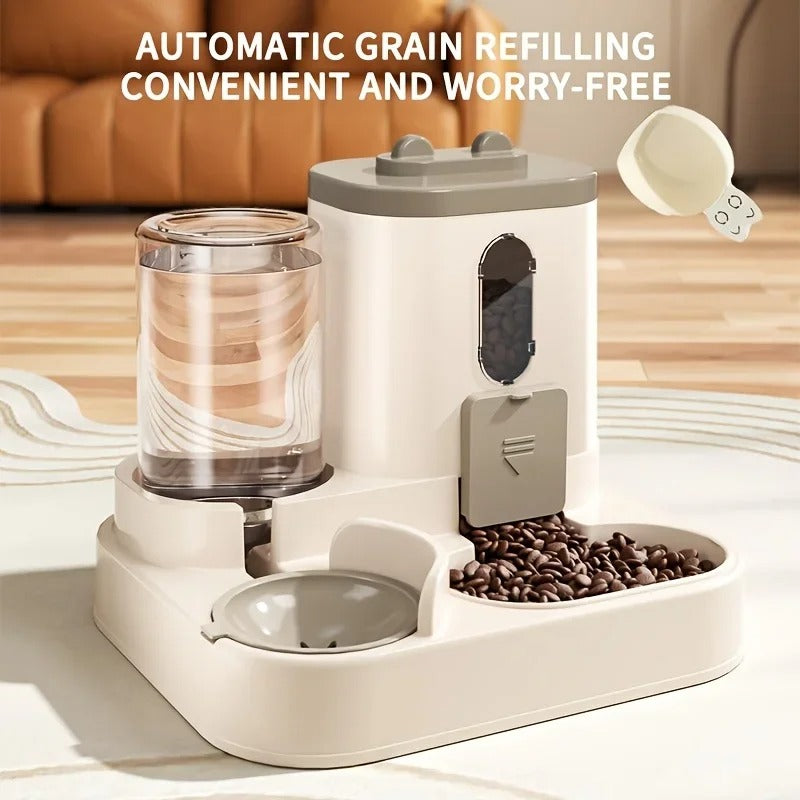 2 in 1 Automatic Cat Food And Water Dispenser