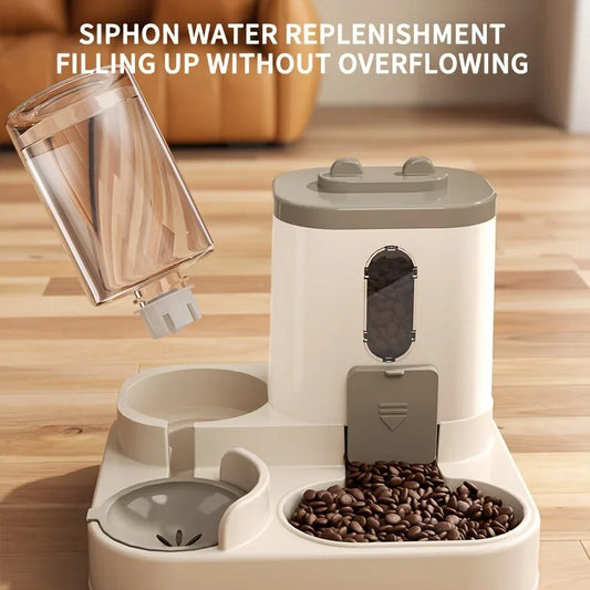 2 in 1 Automatic Cat Food And Water Dispenser