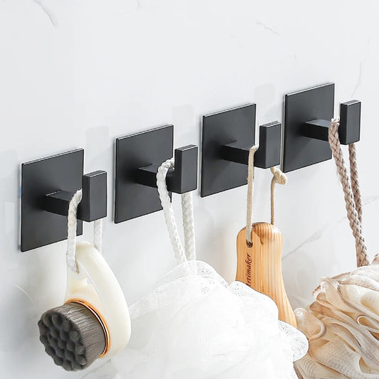4Pcs Aluminium Alloy Adhesive Wall Hook