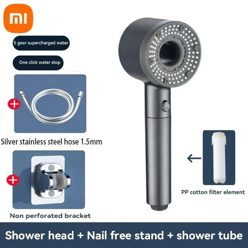 5 Modes Filtered Shower Head