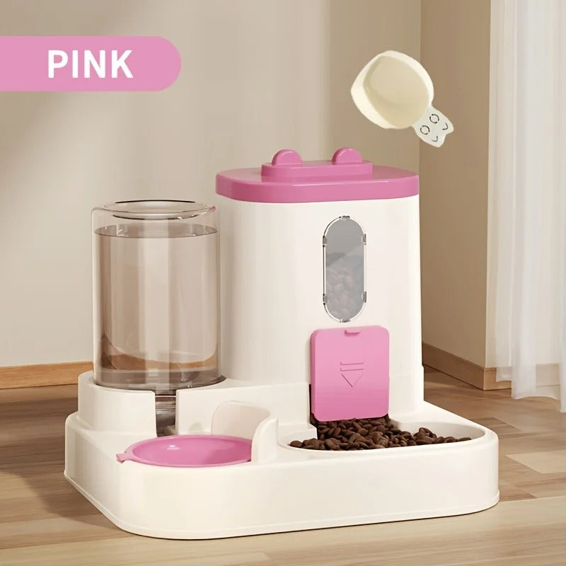 2 in 1 Automatic Cat Food And Water Dispenser