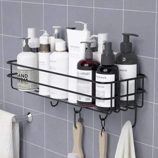 Japanese Style Wall-Mounted Bathroom Shelf