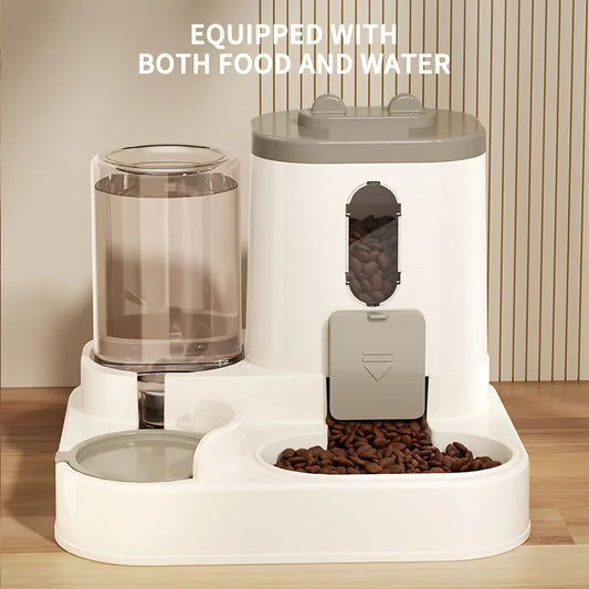 2 in 1 Automatic Cat Food And Water Dispenser